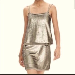 Sequin gold knee high small dress